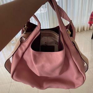 Two in one Coach pink handbag